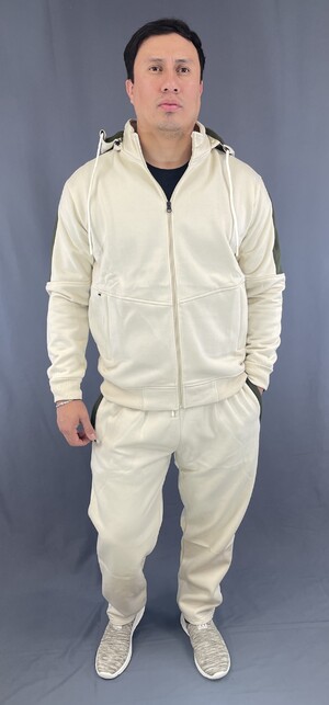 Track Suit Cream/Green TRS-CRMGRN