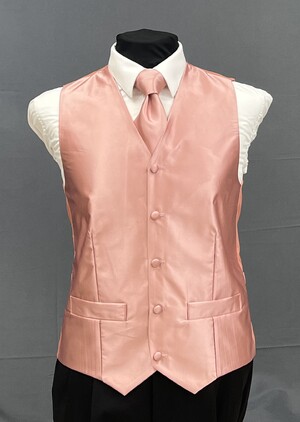 zomer lening Alcatraz Island Solid Vest Set Rose Gold (SVSRoseGold) Menz Fashion