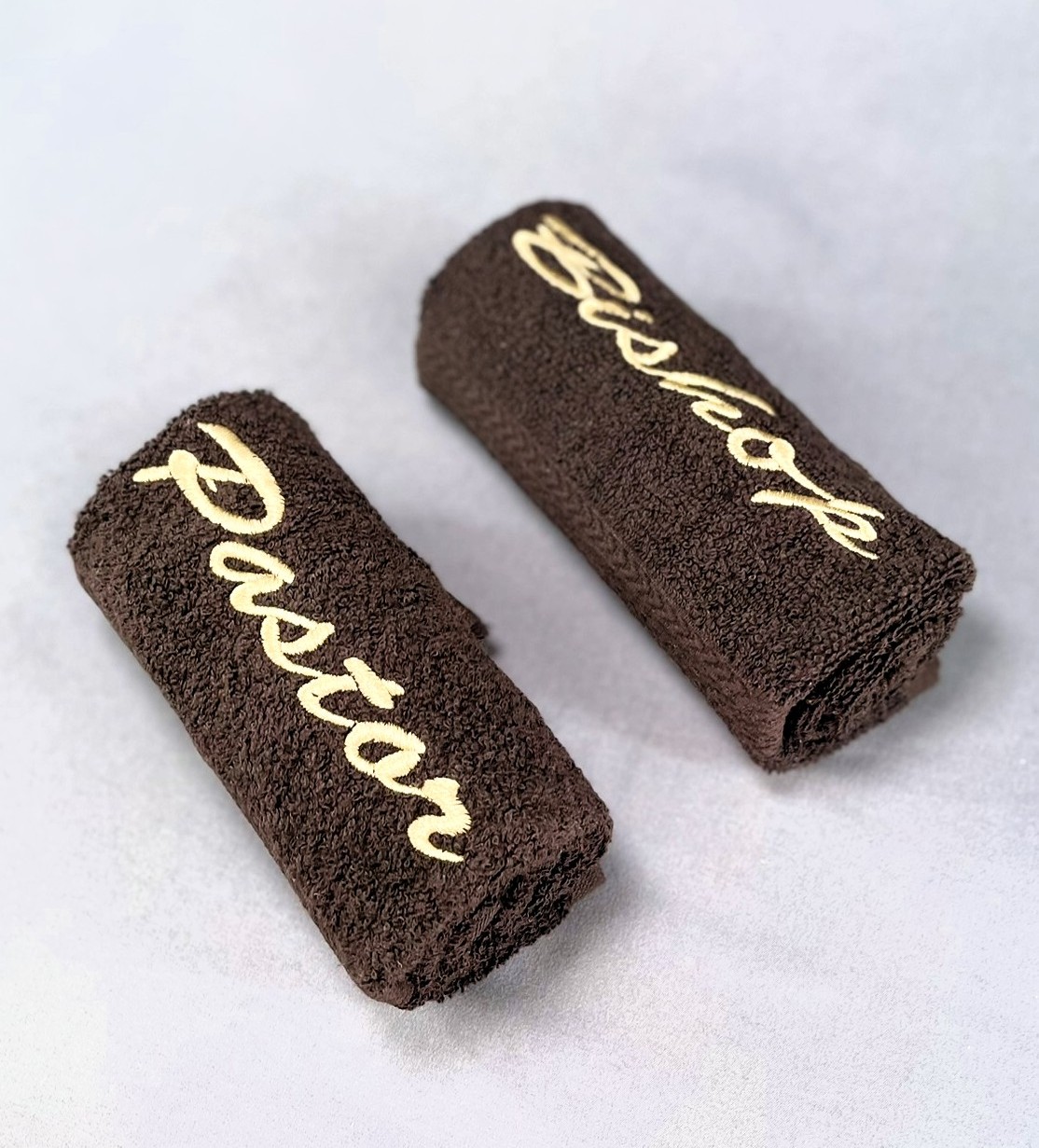Pastor and Bishop Towel Brown pandbtowel-Brown