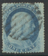 24 1c Franklin, Type V, Perf 15, Used Minor Defects #24usedmd