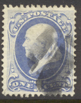 134 1c Franklin, with H Grill, Used   F-VF #134used1