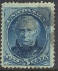185 5c Taylor, blue, Used Minor Defects #185usedmd