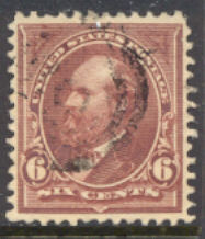 271 6c Garfield, dull brown, Used, Minor Defects #271usedmd