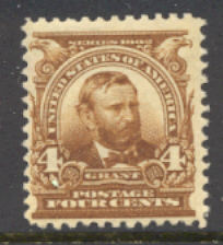 303 4c Grant, brown, Mint NH Minor Defects #303nhmd