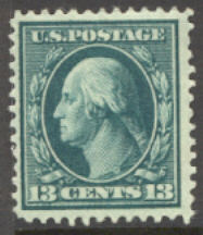 339 13c Washington blue green Mint NH  F-VF #339nh