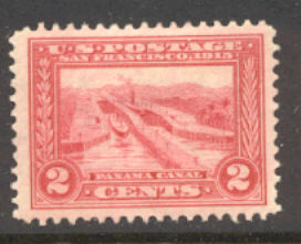 398 2c Pan-Pacific Canal, carmine, Perf 12,Mint NH Minor Defects #398nhmd