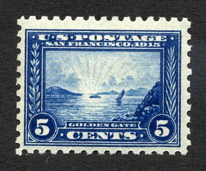 403 5c Pan-Pacific Golden Gate, blue, Perf 10, Mint NH Minor Defects #403nhmd