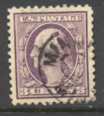 501 3c Washington,lt violet,Ty. I, Used F-VF #501used