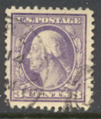502 3c Wash., lt violet,Type II, Used Minor Defects #502usedmd