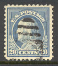 515 20c Franklin, light ultra., Used Minor Defects #515usedmd