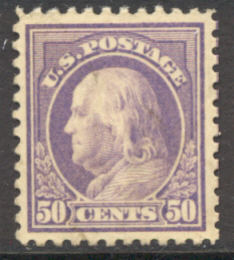 517 50c Franklin, red violet, Flat Plate Perf 11, Mint NH Minor Defects #517nhmd