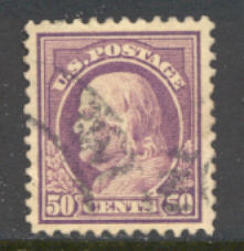 517 50c Franklin, red violet, Used Minor Defects #517usedmd