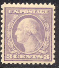 541 3c Washington, violet, Perf 11x10, Mint NH F-VF #541nh