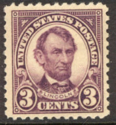 555 3c Abe Lincoln F-VF Used #555used