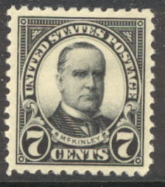 559 7c William McKinley AVG Mint Hinged #559ogavg