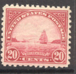 567 20c Golden Gate F-VF Used #567used