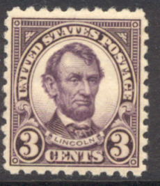 584 3c Lincoln Perf 10 Used #584used