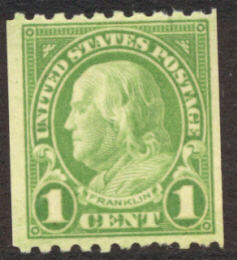 604 1c Franklin Vertical Used #604used