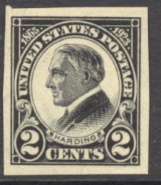 611 2c Harding,Imperforate F-VF Mint NH #611nh