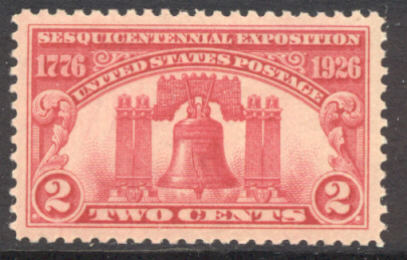 627 2c Liberty Bell F-VF Used #627used