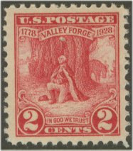 645 2c Valley Forge F-VF Mint NH Plate Block of 6 #645nhpb