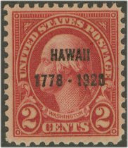 647 2c Hawaii F-VF Mint NH Plate Block of 4 #647nhpb