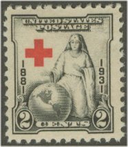 702 2c Red Cross F-VF Used #702used