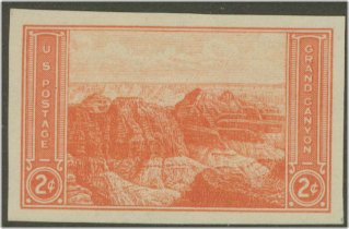 757 2c Grand Canyon Imperforate F-VF Mint NH Plate Block of 6 #757pb