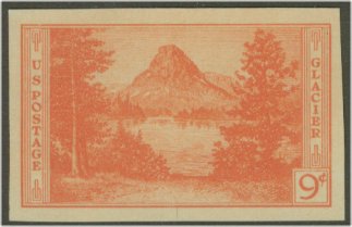 764 9c Glacier Park Imperforate F-VF Mint NH Plate Block of 6 #764pb
