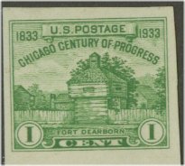 766a 1c Chicago Fair Imperforate F-VF Mint NH #766anh