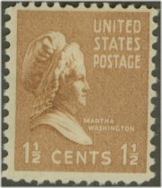 805 1 1/2c Martha Washington F-VF Mint NH #805nh
