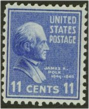 816 11c James Polk Plate Block #816pb