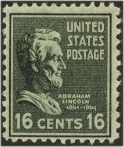 821 16c Abe Lincoln Used #821used