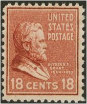 823 18c Ulysses S. Grant Plate Block #823pb