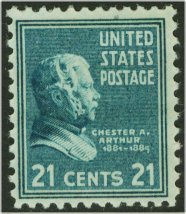 826 21c Chester Arthur Used #826used