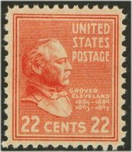 827 22c Grover Cleveland Used #827used