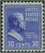 830 30c Teddy Roosevelt Plate Block #830pb
