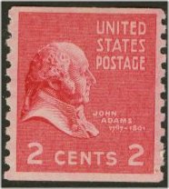841 2c John Adams Coil Used #841used