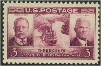 856 3c Canal Zone F-VF Mint NH Plate Block of 6 #856pb