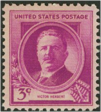 881 3c Victor Herbert Plate Block #881pb