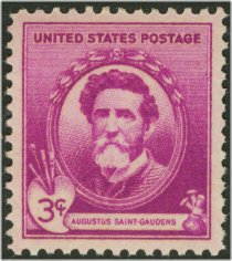 886 3c A. Saint-Gaudens Used #886used