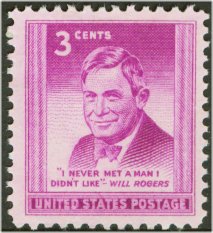 975 3c Will Rogers Used #975used