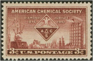 1002 3c Chemical Society F-VF Mint NH Plate Block of 4 #1002pb