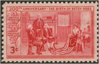 1004 3c Betsy Ross Used #1004used