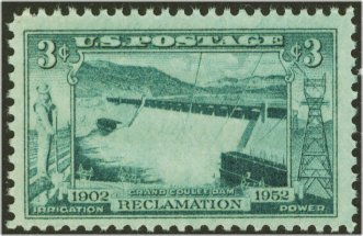 1009 3c Grand Coulee Dam F-VF Mint NH Plate Block of 4 #1009pb