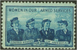 1013 3c Service Women F-VF Mint NH Plate Block of 4 #1013pb
