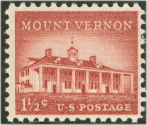 1032 1 1/2c Mount Vernon F-VF Mint NH Plate Block of 4 #1032pb