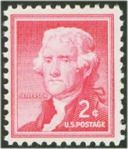 1033 2c Thomas Jefferson Used #1033used