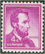 1036 4c Abe Lincoln F-VF Mint NH Plate Block of 4 #1036pb