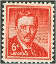 1039 6c Teddy Roosevelt Used #1039used